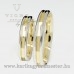 Sárga-fehérarany karikagyűrű pár 4314/FSF