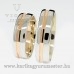 Fehér-rozé arany karikagyűrű pár 6310/FRF